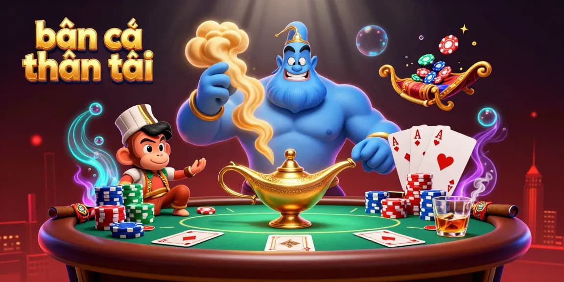 Engage in thrilling bắn cá thần tài action with vibrant neon visuals and dynamic gaming elements.