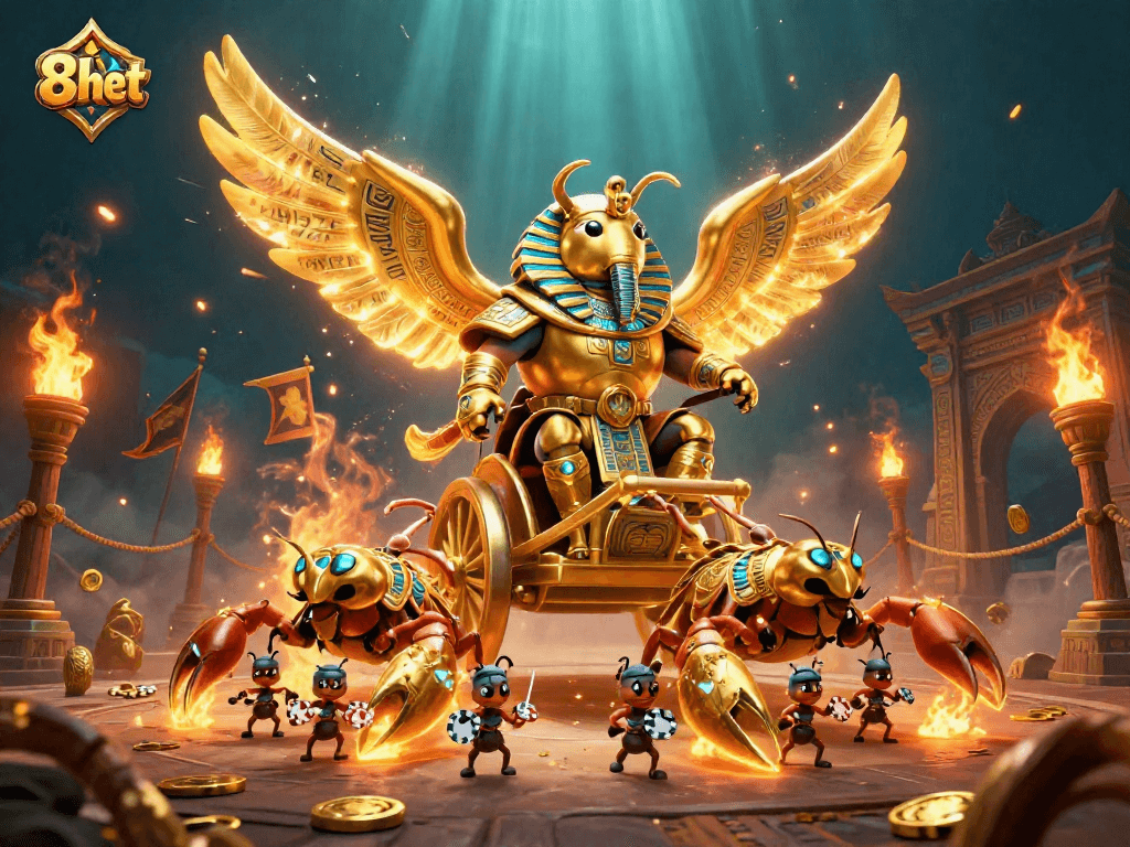 Experience thrilling games at 8kbet with a majestic illustration of a fantasy casino adventure.