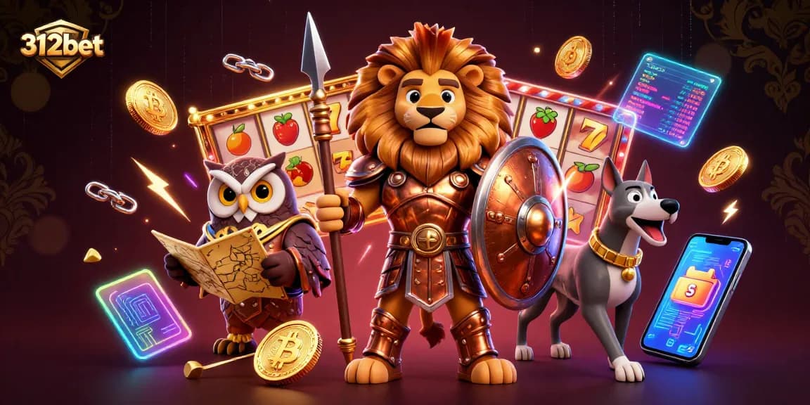 Engage with 312bet's vibrant casino experience featuring dynamic characters and exciting game elements.