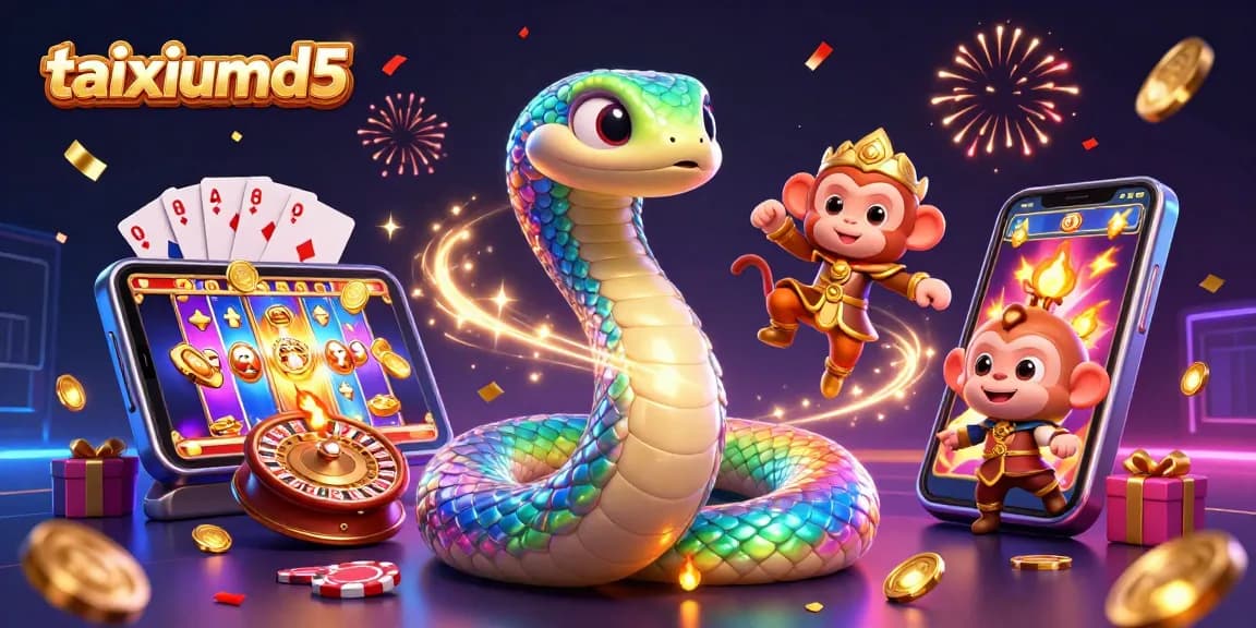 Spin winning reels at taixiumd5 with vibrant 3D casino elements and captivating characters.