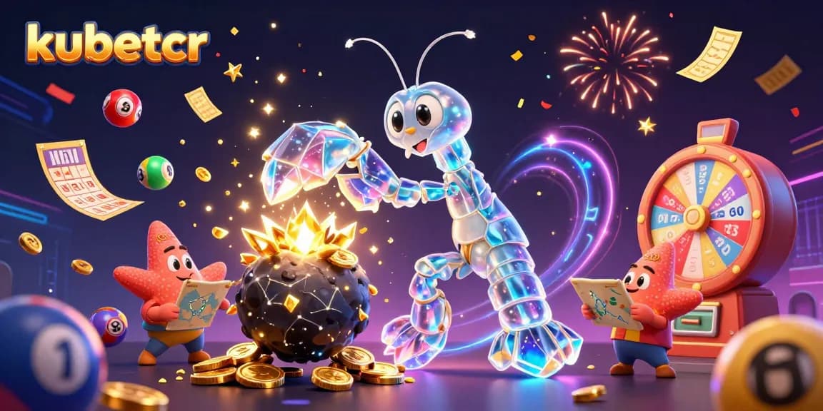 Experience thrilling action with kubetcr as a galactic mantis shrimp reveals golden gems and coins!