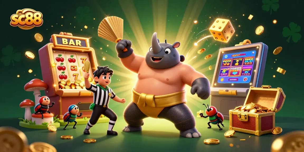 Experience thrilling excitement with sc88 as the sumo champion beetle sends golden coins flying!