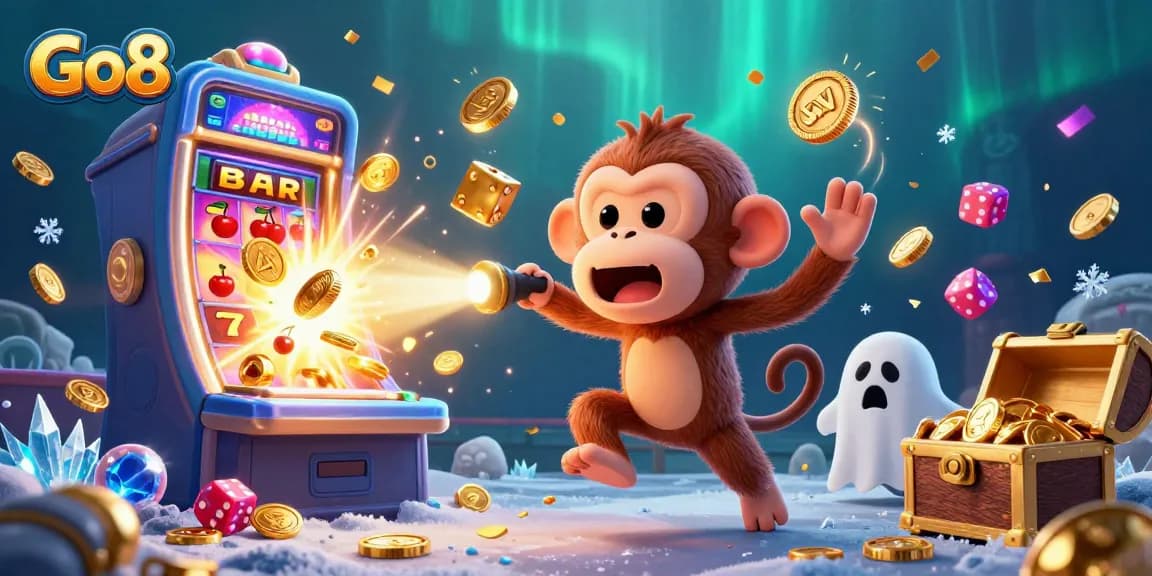 Go8 elevates gaming with vibrant 3D visuals as a ghost-hunter puppy tracks a mischievous monkey.