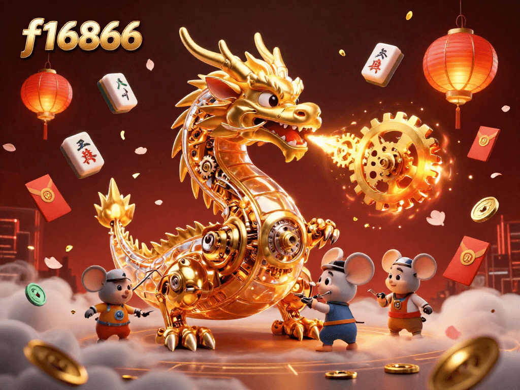 Experience f16866 with a golden dragon scene, exemplifying thrilling casino adventures.