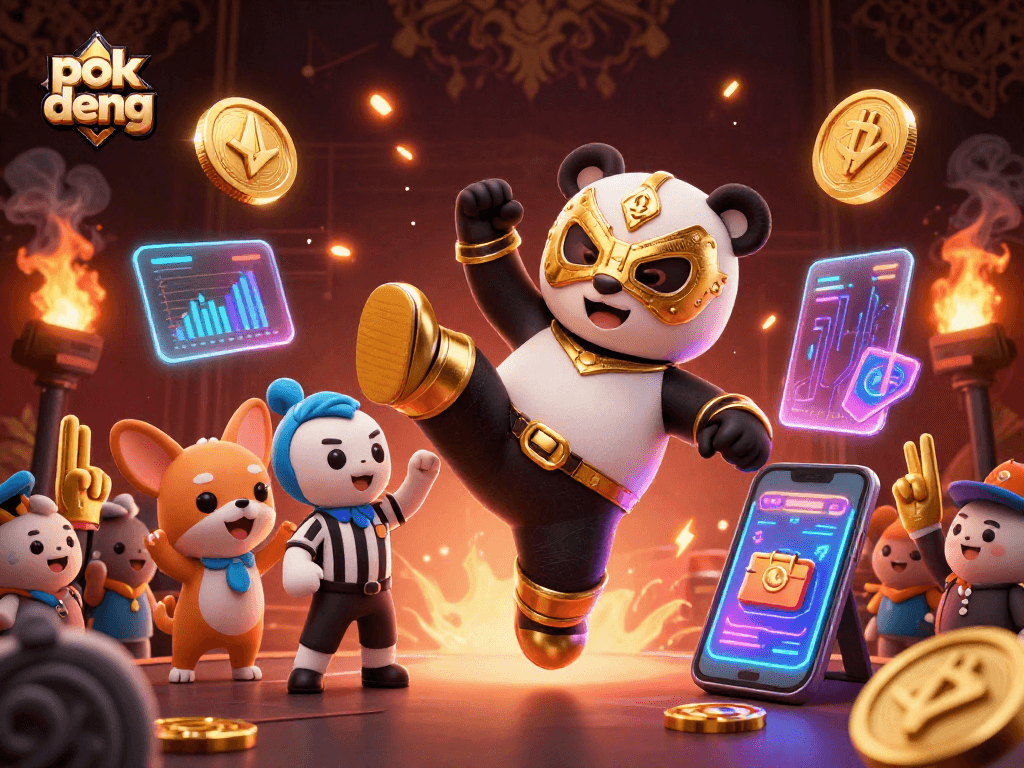 Experience the excitement of pok deng with thrilling kicks and energetic animal spectators in a vibrant gambling scene.