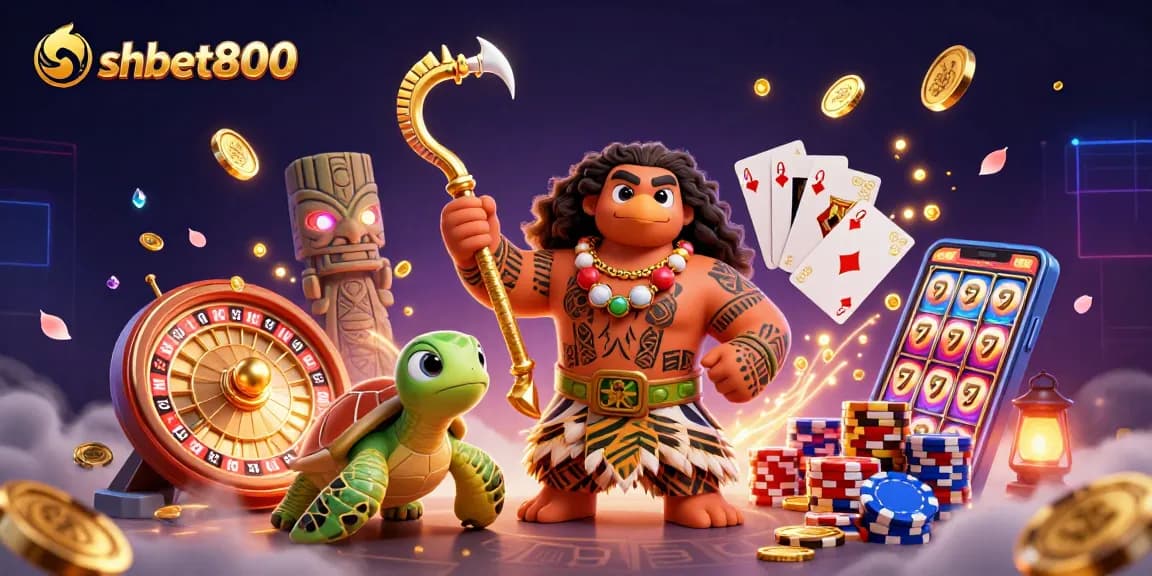 Engage in thrilling gameplay at shbet800 with vibrant characters and casino elements.