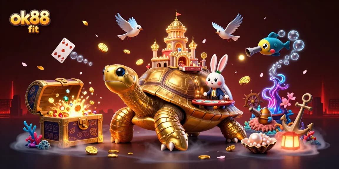 Engage with ok88 fit and its thrilling 3D casino adventure featuring a golden tortoise!
