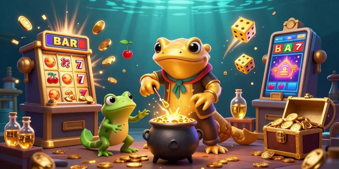Experience winning excitement with GO8 as alchemists invent gold coins from magic.