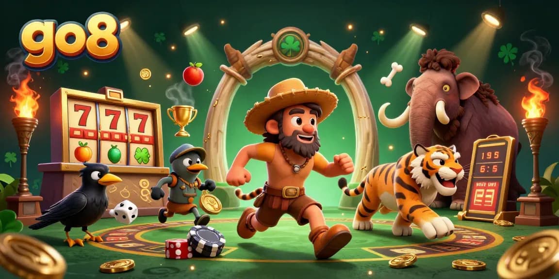 Engage with go8's thrilling jackpot slots featuring vibrant characters and dynamic gaming elements.