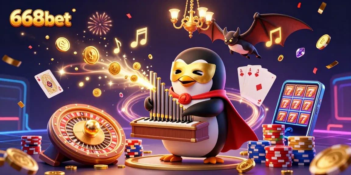 Engage with thrilling casino experiences at 668bet featuring animated characters and vibrant visuals.
