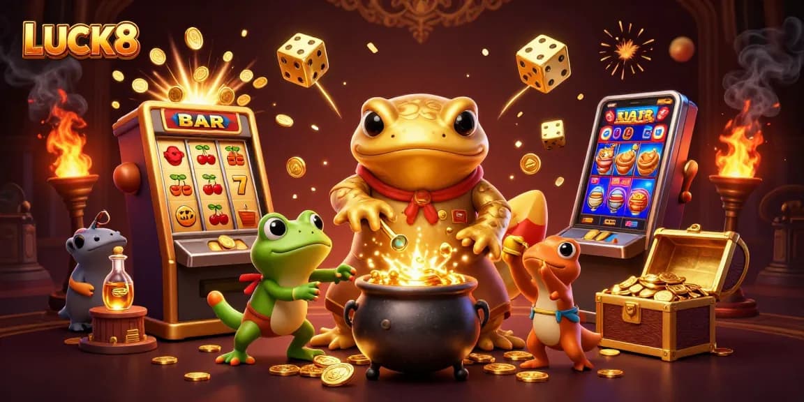 Experience LUCK8’s captivating gaming atmosphere with rich visuals and vibrant casino elements.