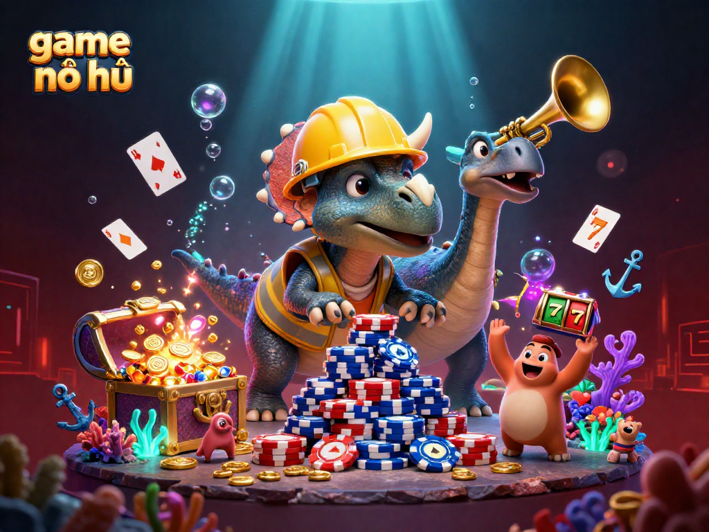 Play thrilling game nổ hũ with exciting jackpot wins and vibrant casino elements.