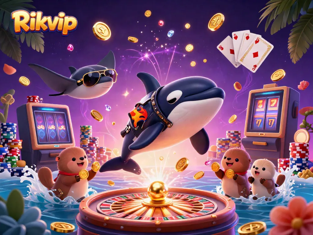 Experience exhilarating gambling adventures at Rikvip with dynamic characters and casino elements.