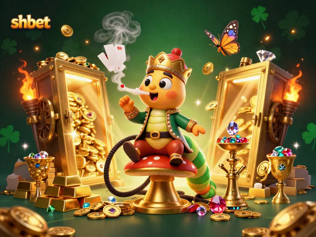 Experience excitement with shbet's engaging casino elements and fantastical characters in a vibrant setting.