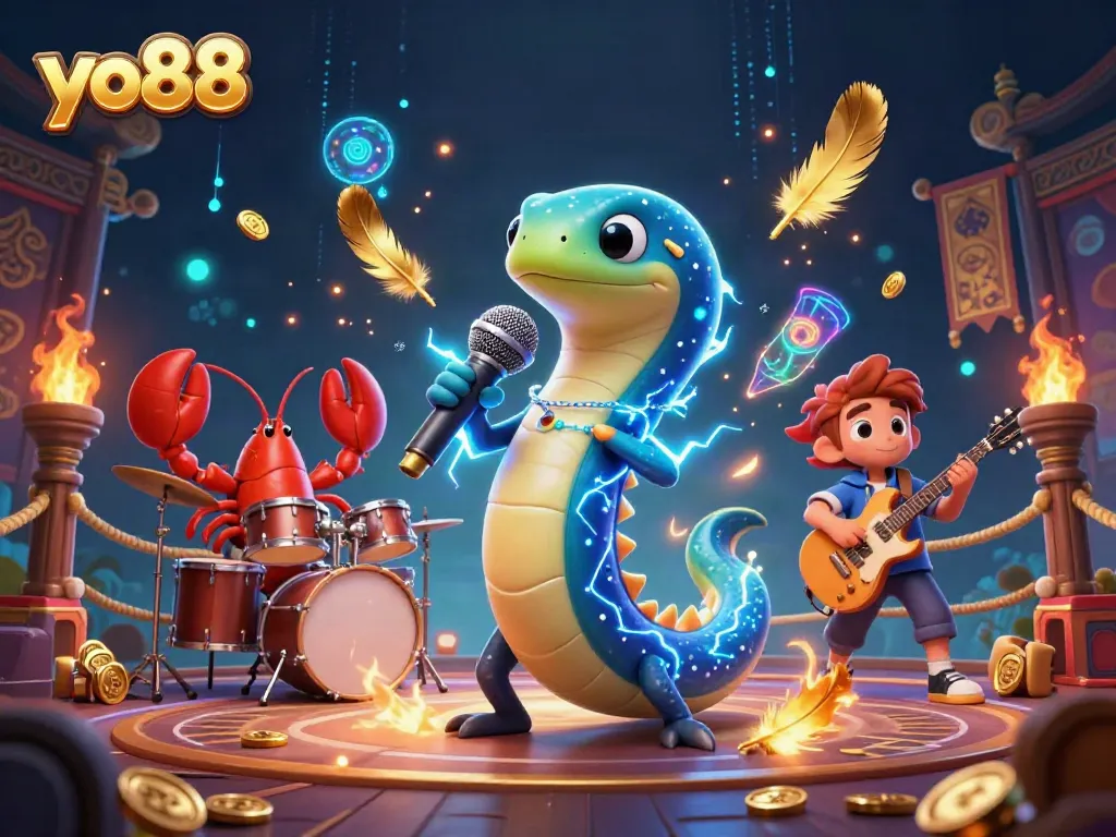 Experience thrilling entertainment with yo88 in an underwater casino featuring vibrant sea creatures and dynamic elements.