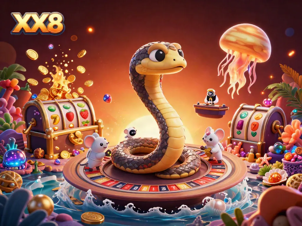 Experience thrilling bets with the XX8 cosmic roulette scene featuring unique gambling elements.