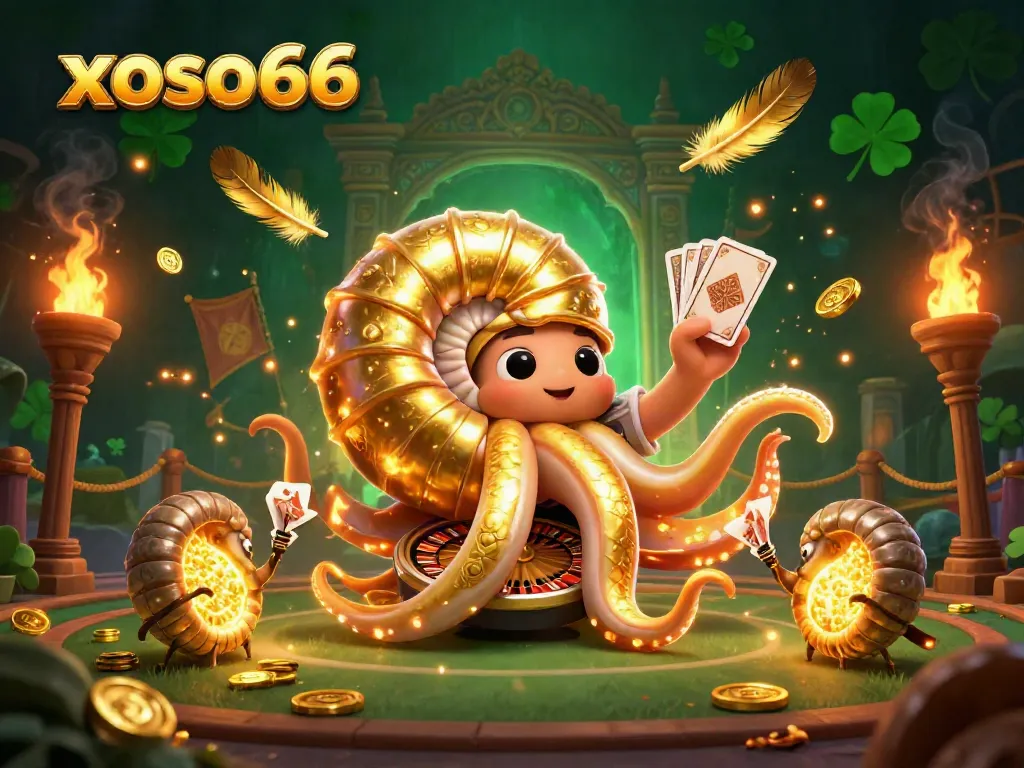 Engage with the exciting xoso66 roulette thrill alongside a giant nautilus and glowing ammonites.