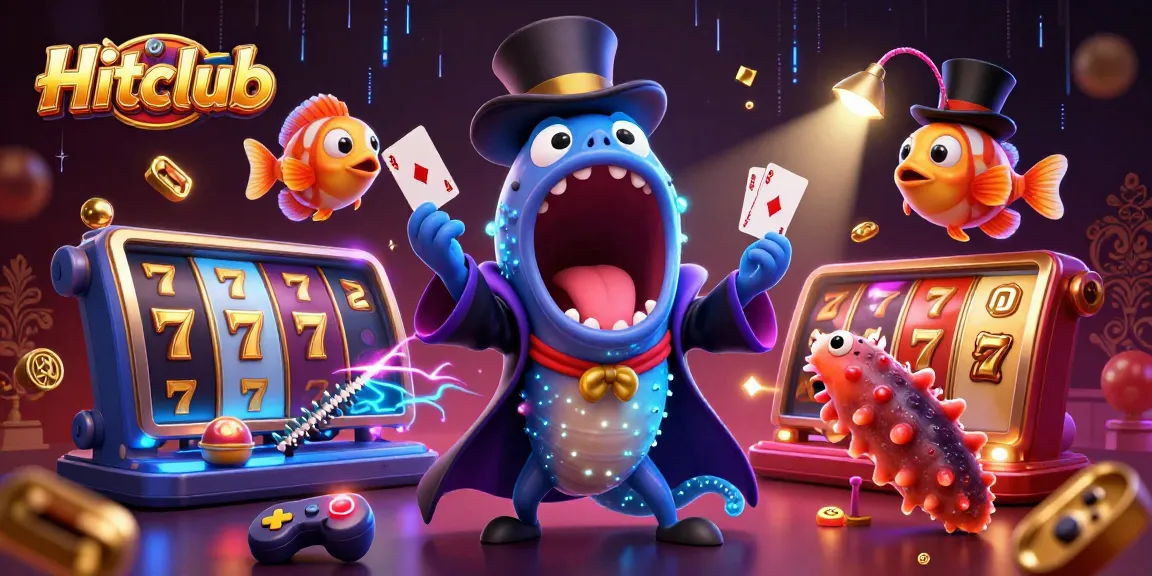 Hitclub showcases a captivating casino scene with magical sea creatures and interactive slot elements.