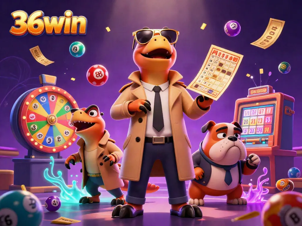 Experience 36win's exclusive casino adventure with raptors and vibrant game elements