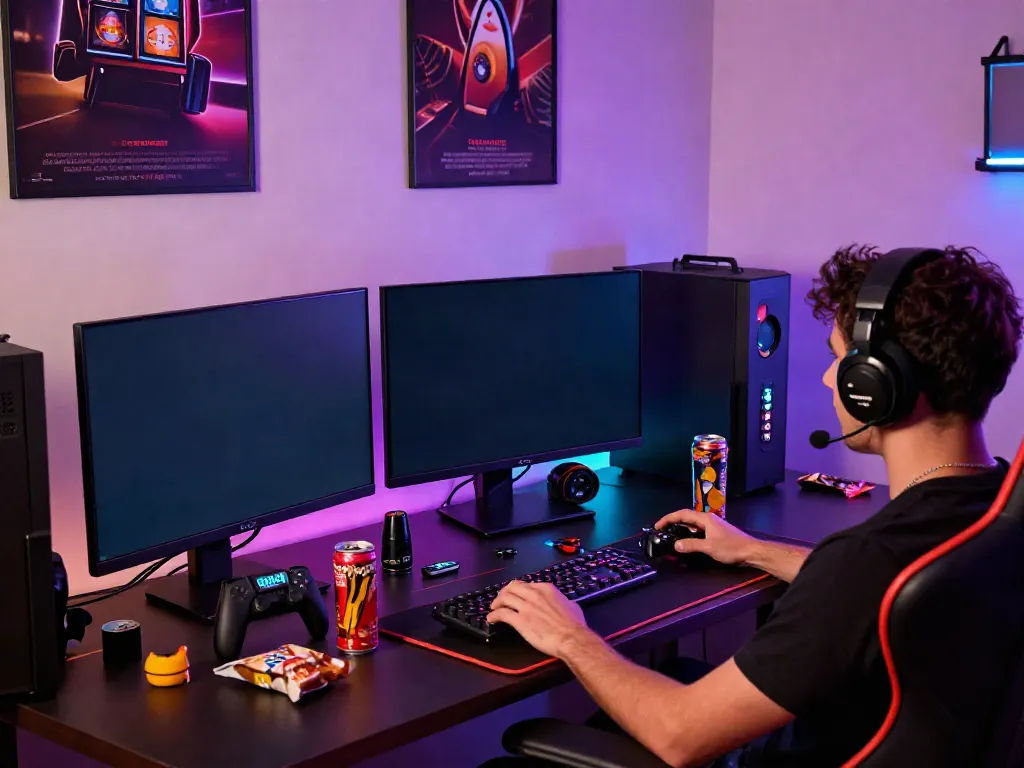 Gamer enjoying the best non GamStop casinos UK experience at home
