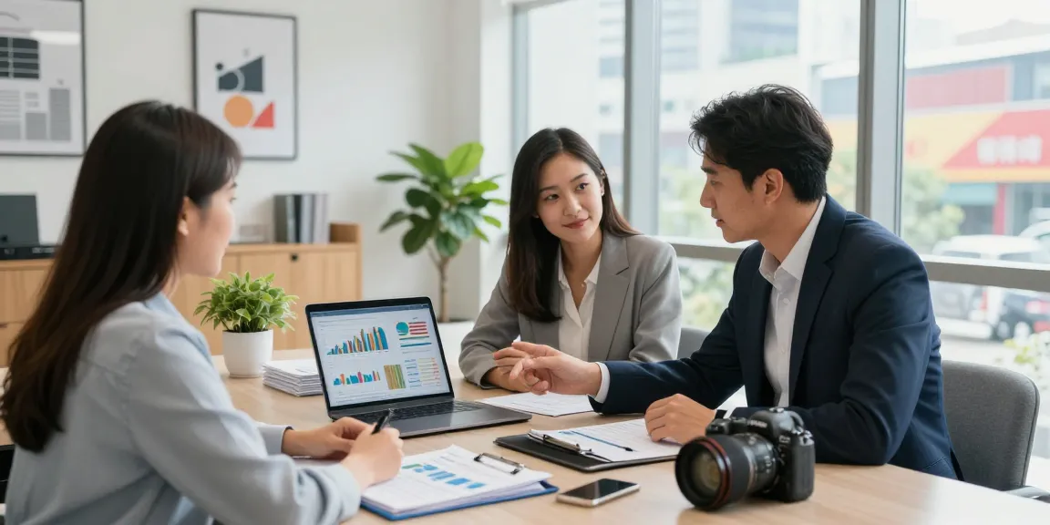 dhankubera financial consultant discussing growth strategies in modern office