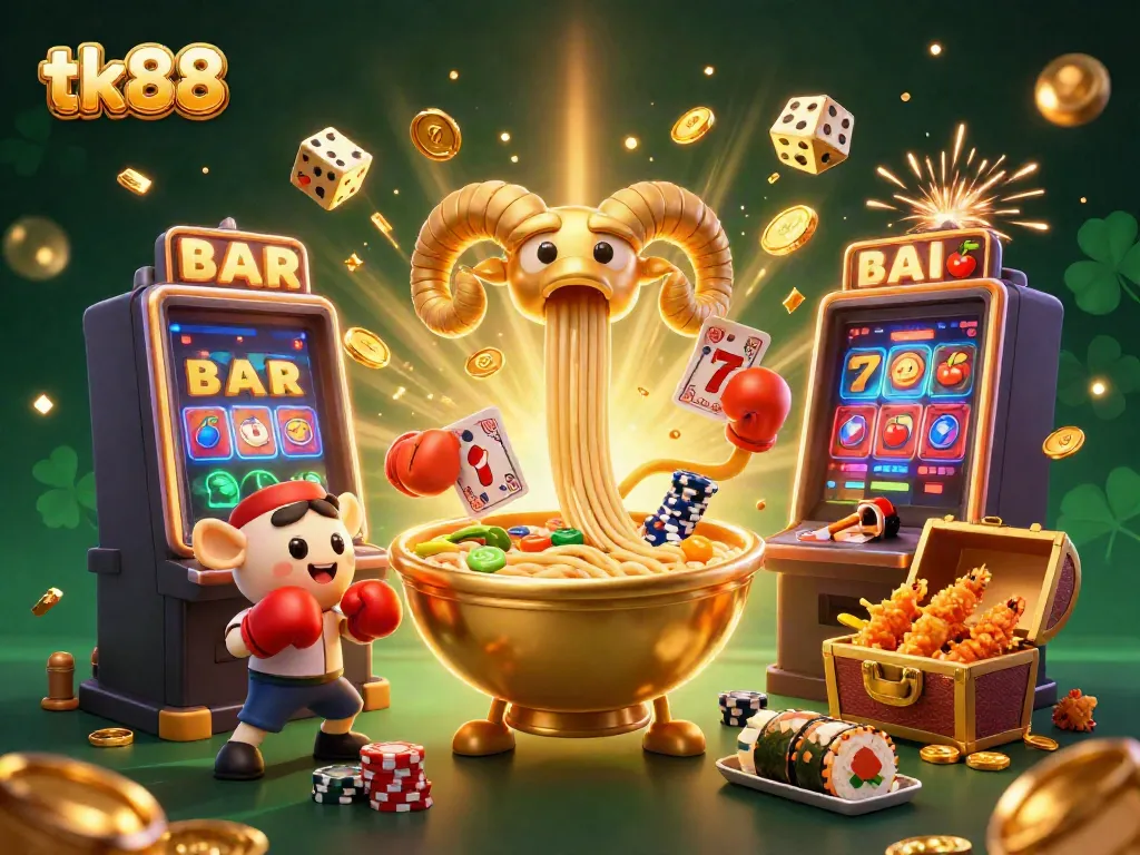 Experience the thrill of tk88 with vibrant characters and dynamic casino elements.
