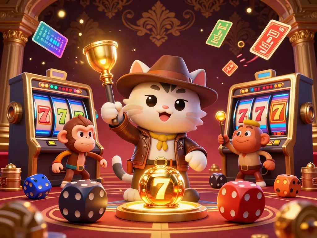 Engage with thrilling casino adventures at 789Club, featuring an explorer cat and golden artifacts.