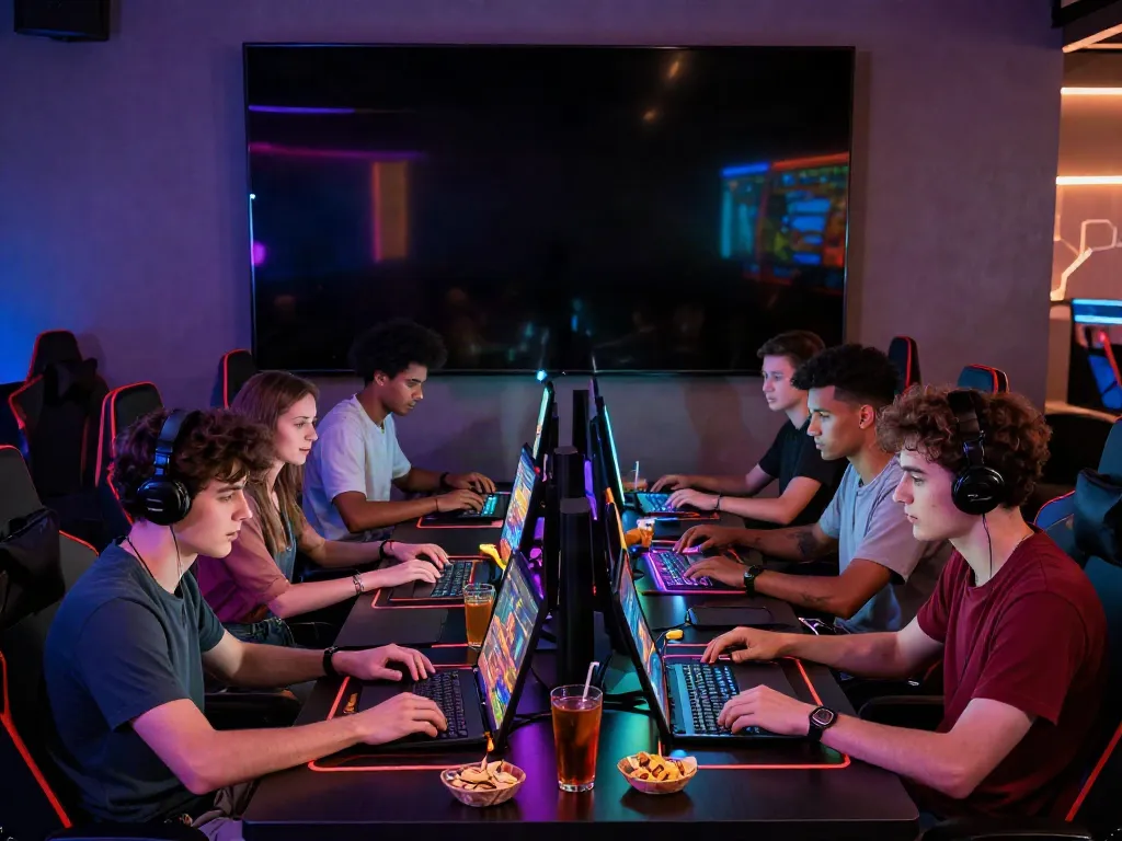 Friends enjoying games at the best non gamstop casinos uk, showcasing modern gaming excitement.