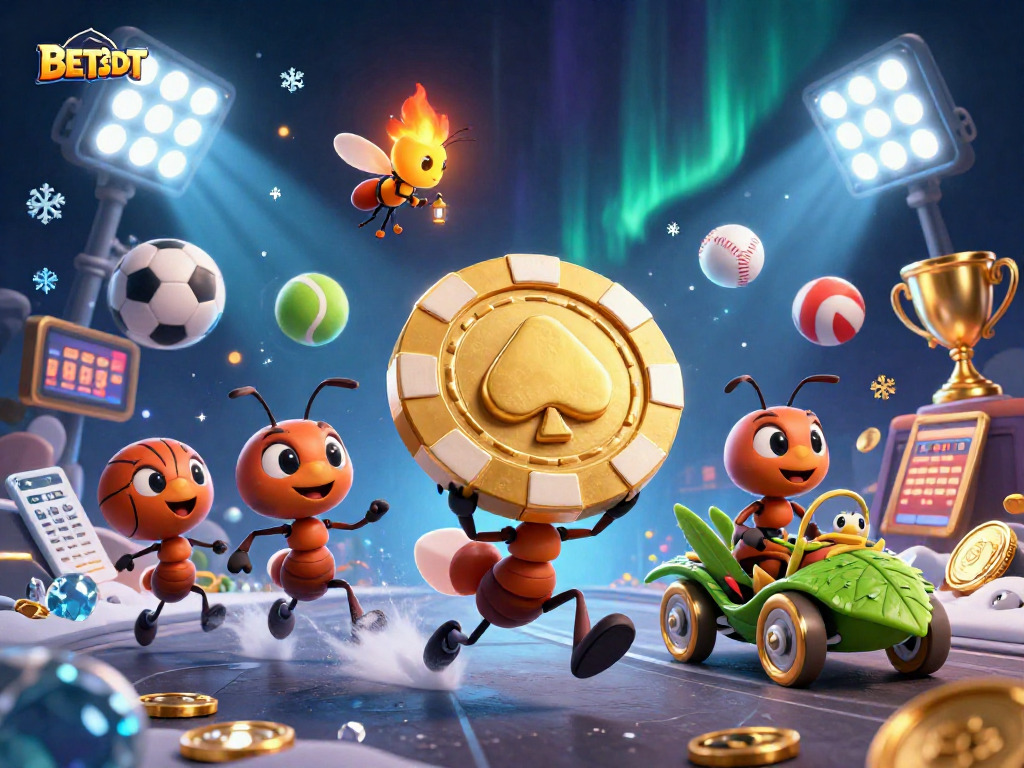 Experience the thrill of betting with BETBDT while a team of ants executes an epic heist.