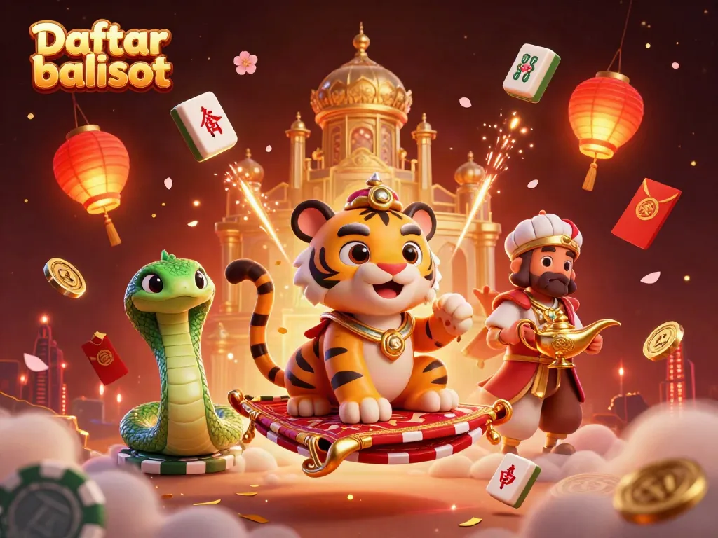 Engage with Daftar balisot at an enchanting casino scene filled with vibrant elements.
