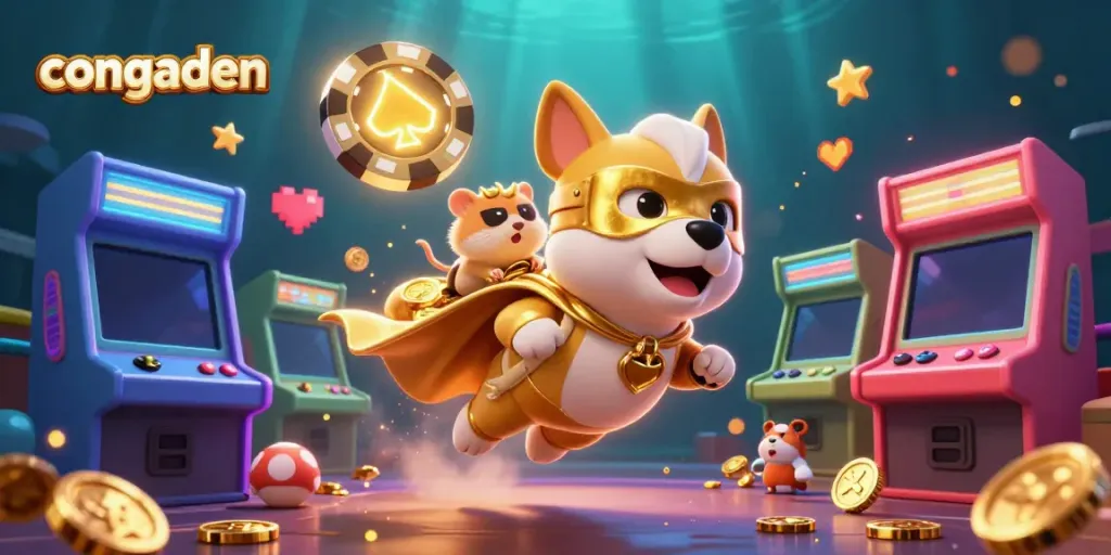 Experience live action with congaden, where animated characters represent exciting gambling adventures and casino fun.