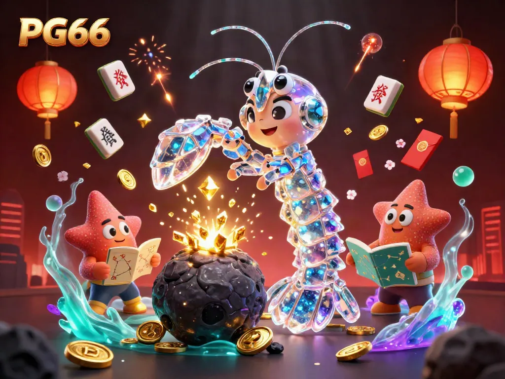 Engage with PG66's stunning gaming universe featuring galactic samurai and treasures.