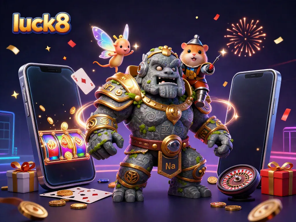 Experience excitement with luck8 in a vibrant casino adventure featuring dynamic characters and games.