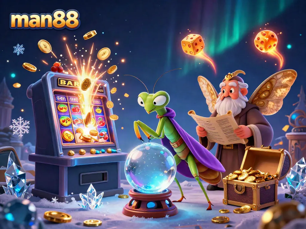 Experience the thrill of man88 with vibrant slot machines and mystical fortune tellers.