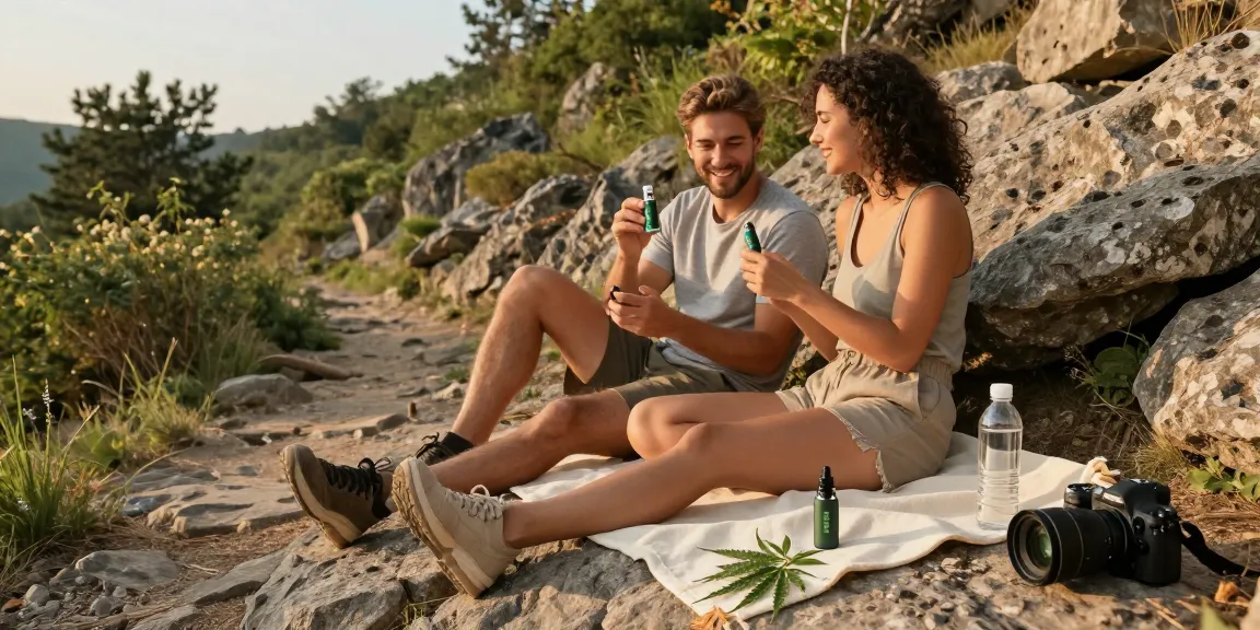 How To Vape safely while enjoying natural wellness with organic CBD products in a peaceful outdoor setting.