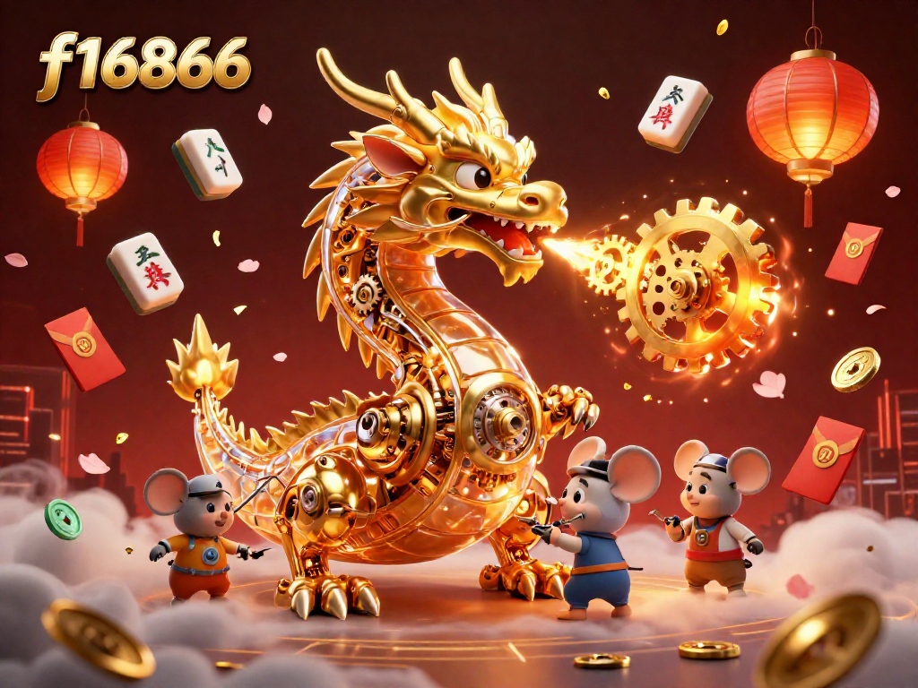 Experience f16866 with a golden dragon scene, exemplifying thrilling casino adventures.
