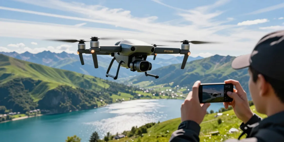 F168 drone flying over lush landscape capturing stunning aerial photos with HD camera