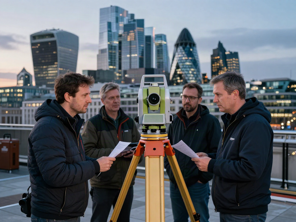 Measured Building Survey London conducted by professionals with advanced tools in an urban setting.