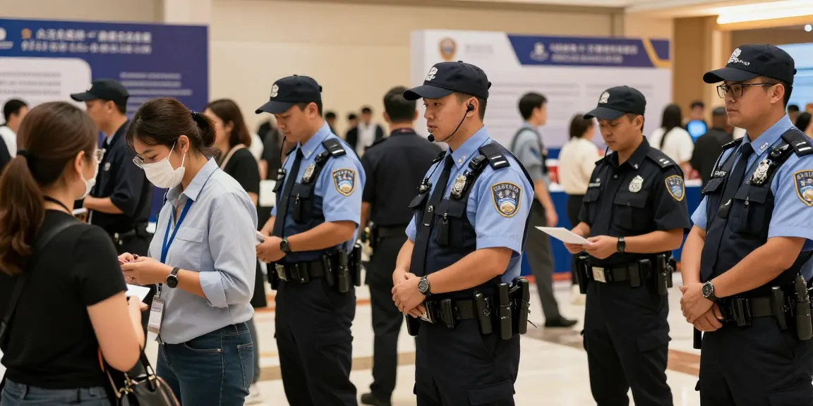 Trusted security team providing professional services at a community event.