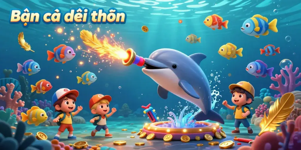 Engage in thrilling bắn cá đổi thưởng action with vibrant sea life and exciting underwater gameplay.