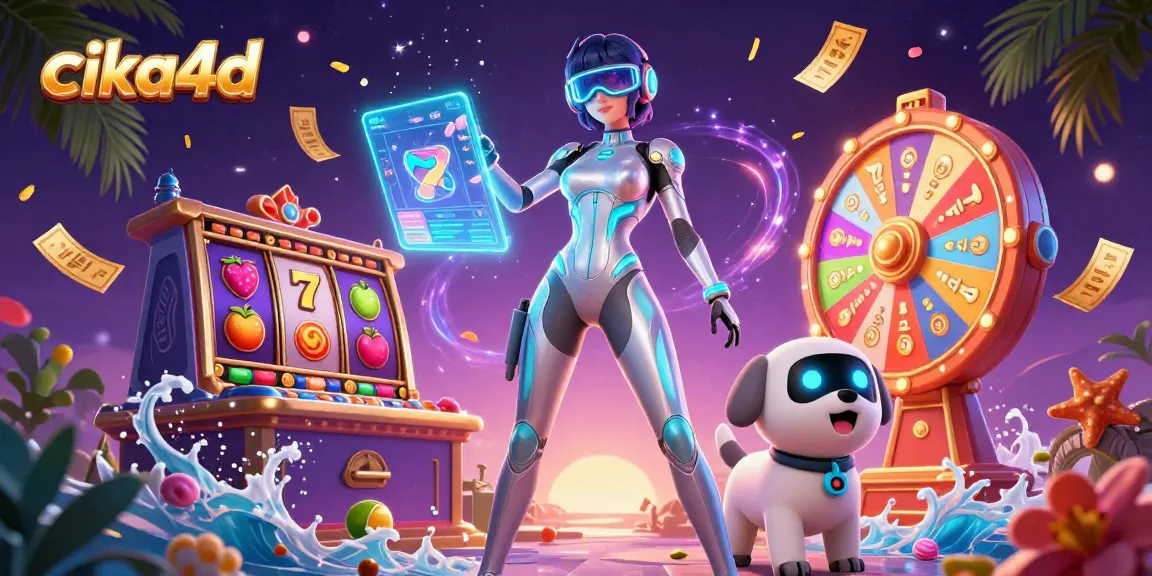 Spin and win with cika4d's colorful slot reels and vibrant game elements enhancing the online casino experience.