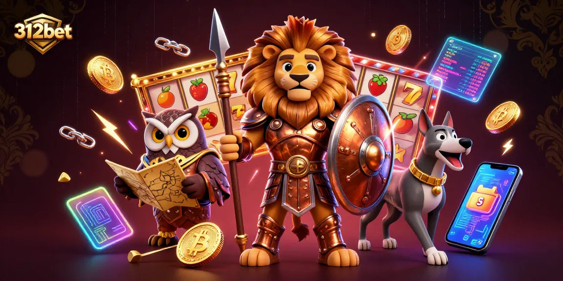 Engage with 312bet's vibrant casino experience featuring dynamic characters and exciting game elements.