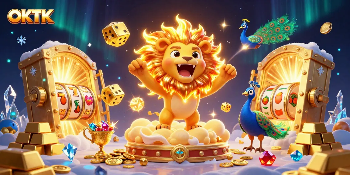 Experience the thrill of OKTK gaming with vibrant characters and dazzling treasures.
