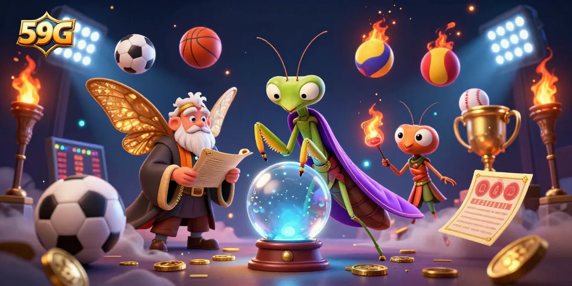 Experience 59G sports betting with dynamic elements and a mystical atmosphere in an engaging casino scene.