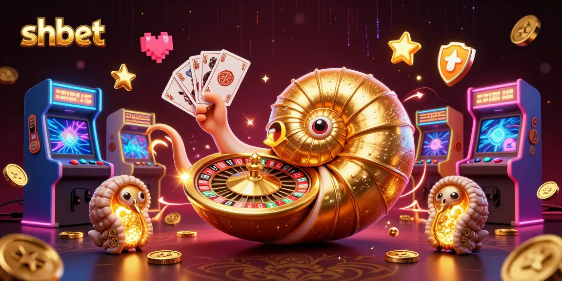 Engage in shbet online gaming, where a giant nautilus roulette wheel hosts vibrant casino action.