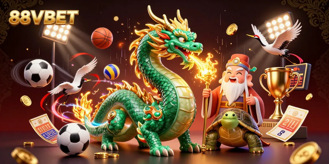 Win exciting rewards at 88VBET with this thrilling 3D casino illustration
