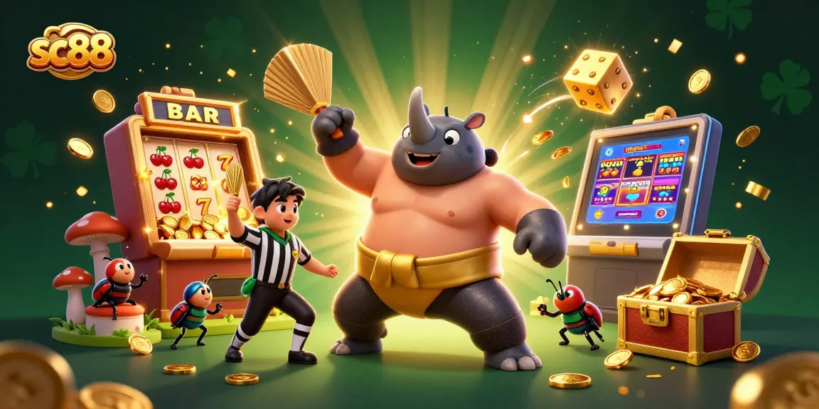 Experience thrilling excitement with sc88 as the sumo champion beetle sends golden coins flying!