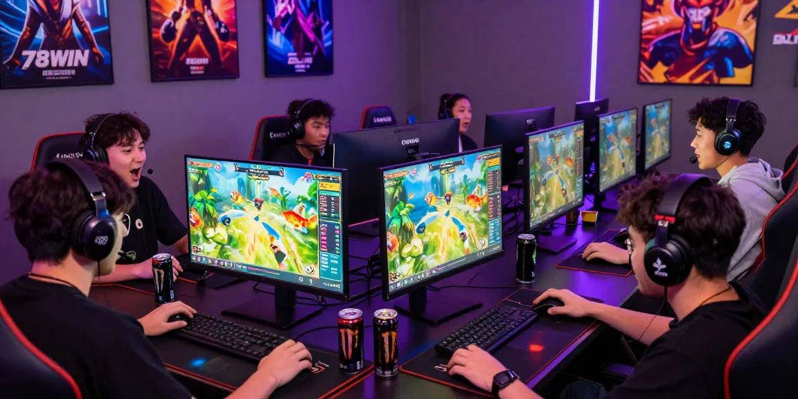 Engaged players enjoying the online fishing game at 78win, showcasing a vibrant gaming atmosphere.